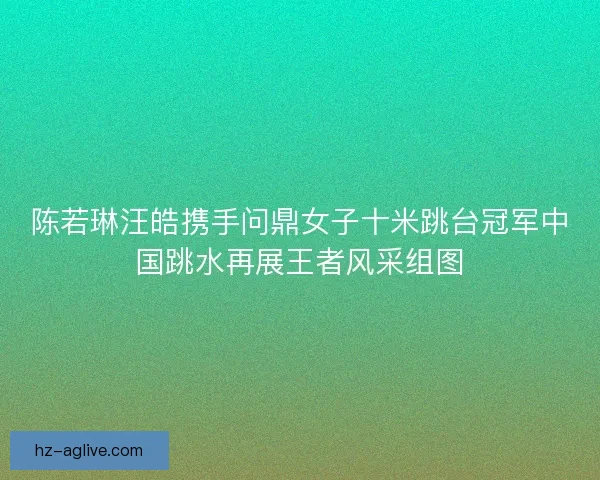 陈若琳汪皓携手问鼎女子十米跳台冠军中国跳水再展王者风采组图 陈若琳汪皓携手问鼎女子十米跳台冠军中国跳水再展王者风采组图