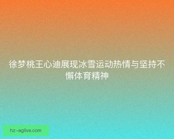 徐梦桃王心迪展现冰雪运动热情与坚持不懈体育精神